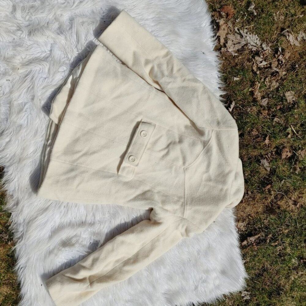 Anne Klein Size Small White Ivory Peacoat Winter Warm AK Long Sleeve Snow - Picture 10 of 11